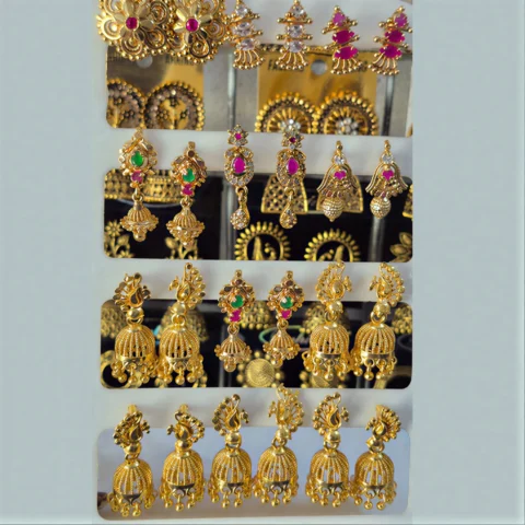 Earrings Covering Gold